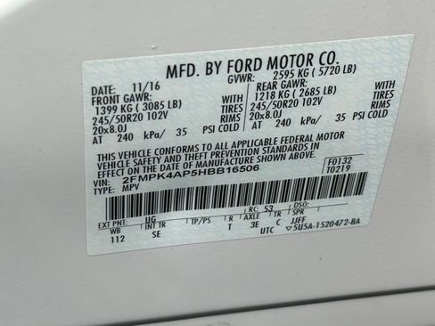 Used 2017 Ford Edge Sport w/ Equipment Group 401A AWD/4WD image 41