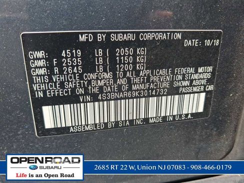 Used 2019 Subaru Legacy 2.5i Sport AWD/4WD image 25
