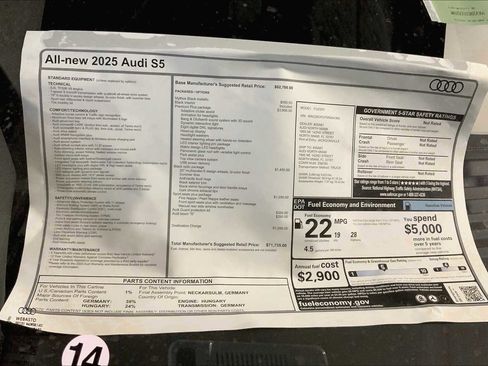 New 2025 Audi S5 Premium Plus w/ Premium Plus Package image 19