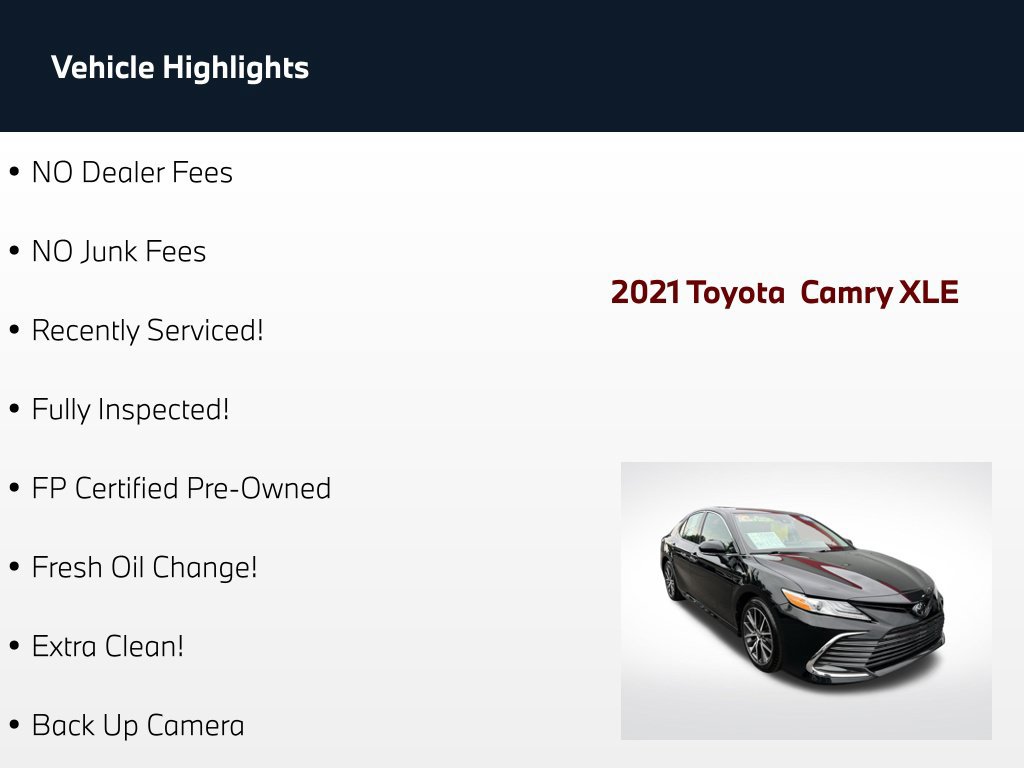 Used 2021 Toyota Camry XLE FWD image 53