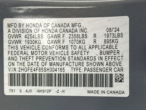 Used 2025 Honda Civic Sport image 12