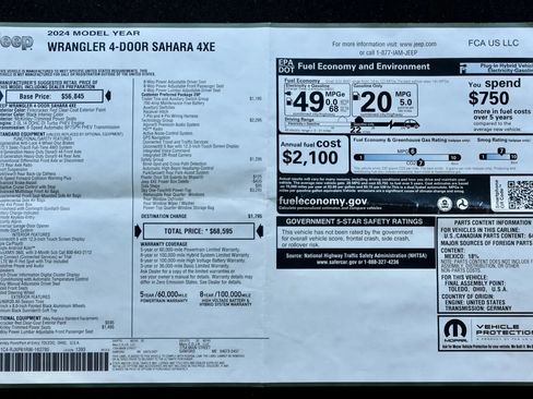 Used 2024 Jeep Wrangler Unlimited Sahara w/ Technology Group AWD/4WD image 33