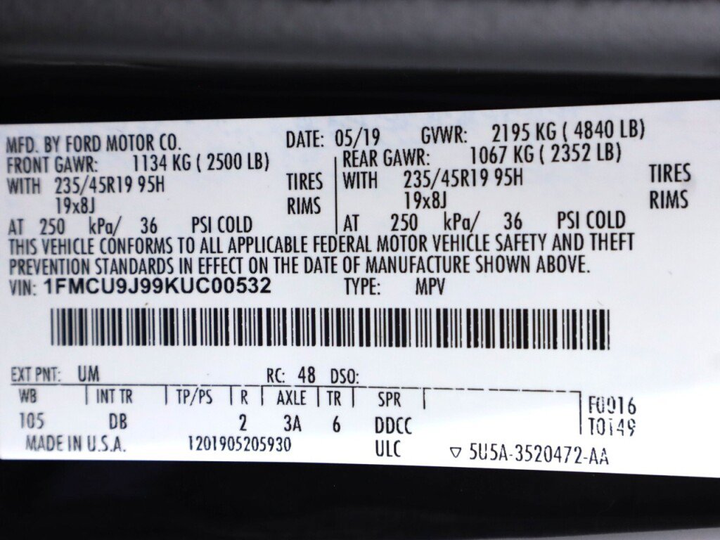 Used 2019 Ford Escape Titanium AWD/4WD image 47