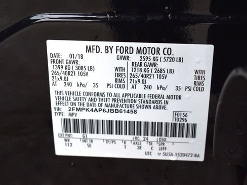 Used 2018 Ford Edge Sport w/ Equipment Group 401A AWD/4WD image 37
