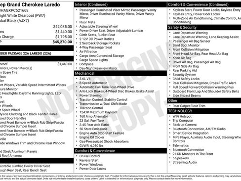 Used 2023 Jeep Grand Cherokee Laredo AWD/4WD image 2