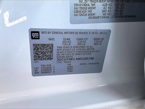 Used 2021 Chevrolet Silverado 1500 High Country AWD/4WD image 17