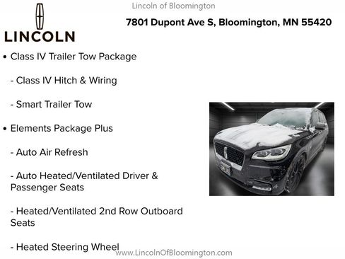 Certified 2021 Lincoln Aviator Reserve w/ Equipment Group 208A image 9