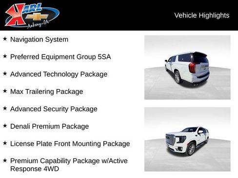 Used 2022 GMC Yukon XL Denali w/ Denali Premium Package AWD/4WD image 2