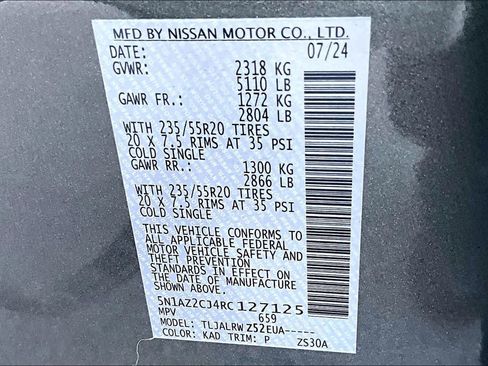 Certified 2024 Nissan Murano SL image 33