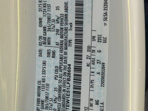 Certified 2020 Ford F150 XLT AWD/4WD image 31