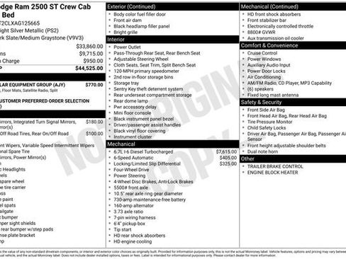 Used 2010 Dodge Ram 2500 Truck ST w/ ST Popular Equipment Group AWD/4WD image 3