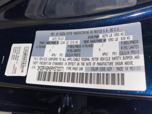 Certified 2023 MAZDA MAZDA3 s FWD image 32