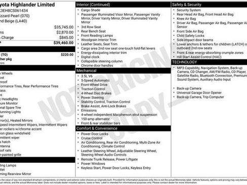 Used 2012 Toyota Highlander Limited w/ Tow Pkg FWD image 2