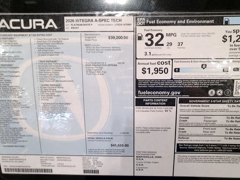 Used 2026 Acura Integra A-Spec FWD image 34