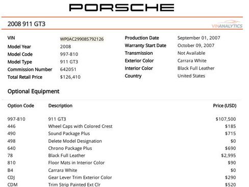 Used 2008 Porsche 911 GT3 RWD image 2