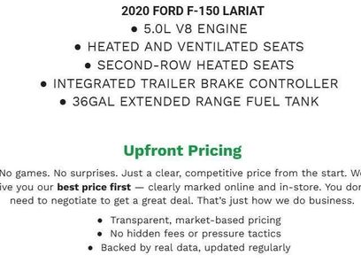 Certified 2020 Ford F150 Lariat w/ Equipment Group 502A Luxury