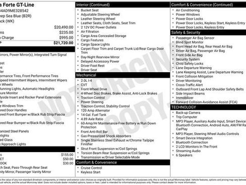 Used 2021 Kia Forte GT-Line FWD image 13