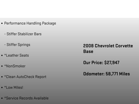 Used 2008 Chevrolet Corvette Coupe RWD image 6