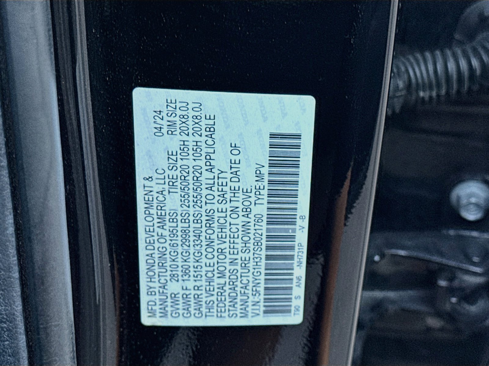 Used 2025 Honda Pilot Sport image 30