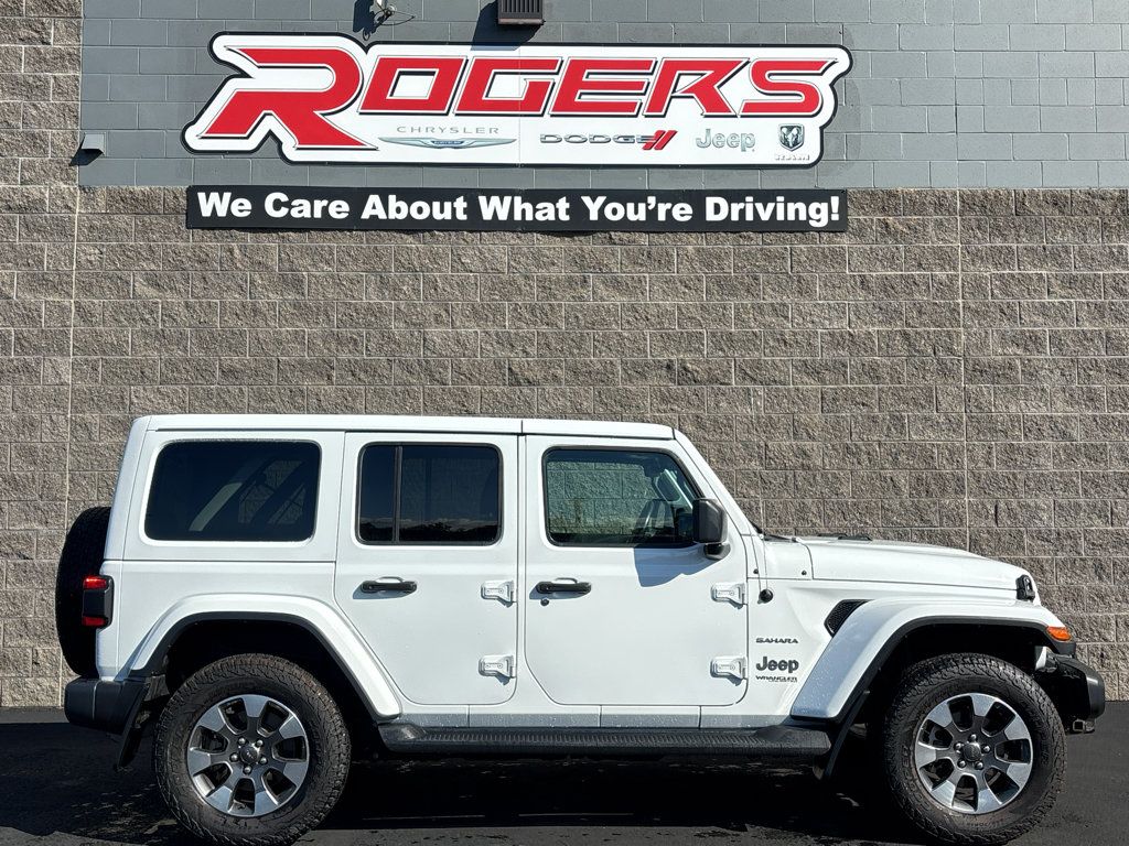 Used 2021 Jeep Wrangler Unlimited Sahara w/ Uconnect 4C Nav & Sound Group AWD/4WD image 4