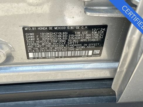 Certified 2025 Honda HR-V LX image 31