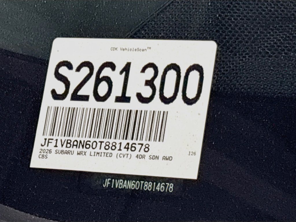 New 2026 Subaru WRX Limited AWD/4WD image 26