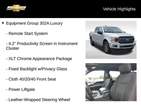 Used 2019 Ford F150 XLT w/ Equipment Group 302A Luxury AWD/4WD image 19