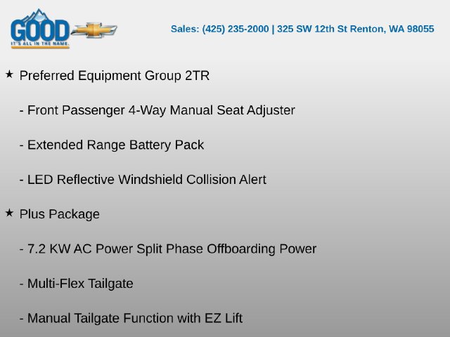 Used 2026 Chevrolet Silverado EV Trail Boss w/ Plus Package AWD/4WD image 5