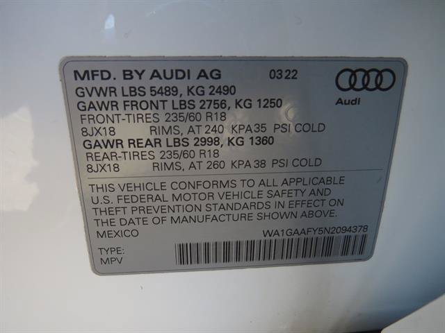 Used 2022 Audi Q5 2.0T Premium AWD/4WD image 8