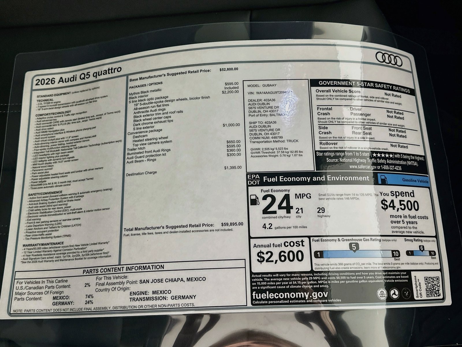 New 2026 Audi Q5 2.0T AWD/4WD image 49
