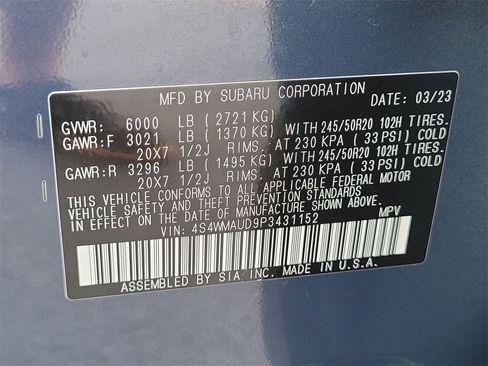 Used 2023 Subaru Ascent Limited w/ Technology Package image 35