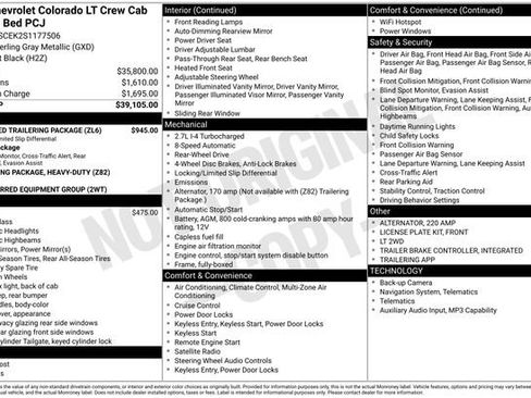 Used 2025 Chevrolet Colorado LT w/ Advanced Trailering Package RWD image 33