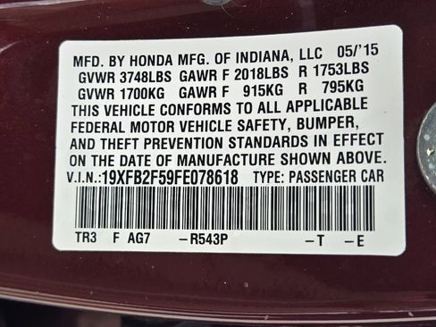 Used 2015 Honda Civic LX image 32