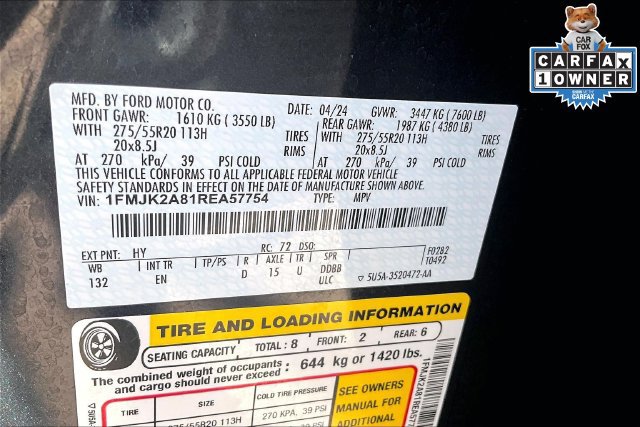 Used 2024 Ford Expedition Max Limited AWD/4WD image 32
