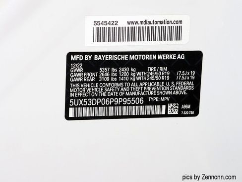 Certified 2023 BMW X3 xDrive30i w/ M Sport Package image 39