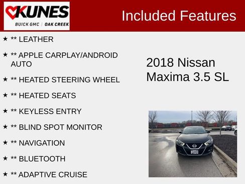 Used 2018 Nissan Maxima 3.5 SL image 2