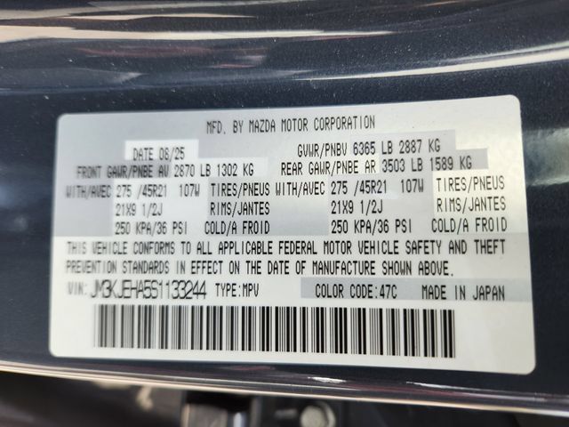 Certified 2025 MAZDA CX-70 Plug-In Hybrid w/ Premium Plus AWD/4WD image 27