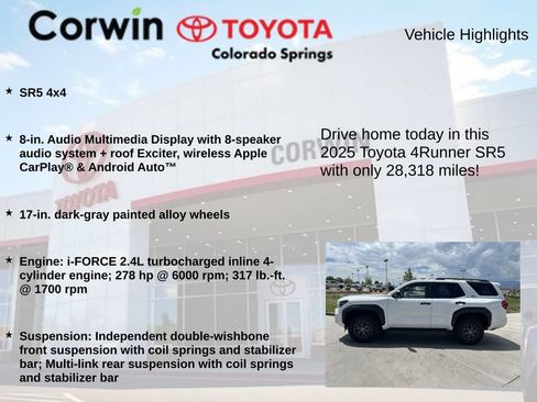 Used 2025 Toyota 4Runner SR5 AWD/4WD image 6