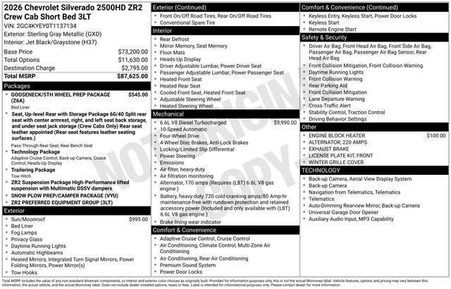 Certified 2026 Chevrolet Silverado 2500 ZR2 AWD/4WD image 17