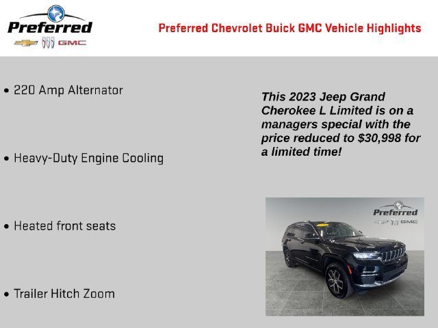 Used 2023 Jeep Grand Cherokee L Limited w/ Trailer Tow Group (B) AWD/4WD image 4