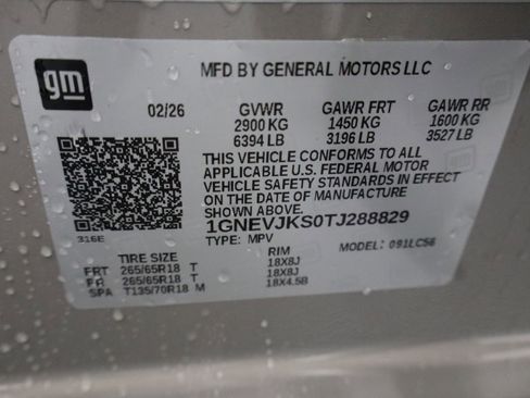 New 2026 Chevrolet Traverse Z71 w/ Driver Confidence Package image 36