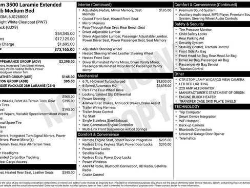 Used 2018 RAM 3500 Laramie w/ Sport Appearance Group AWD/4WD image 6