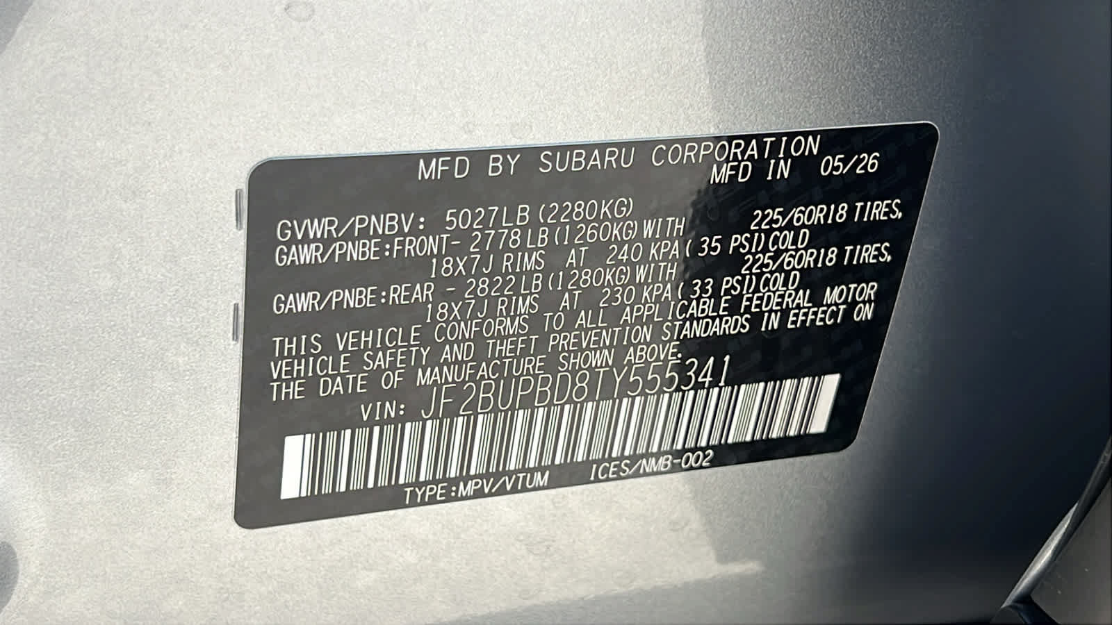 New 2026 Subaru Outback Premium AWD/4WD image 30