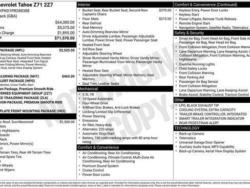 Used 2023 Chevrolet Tahoe Z71 w/ Luxury Package AWD/4WD image 10