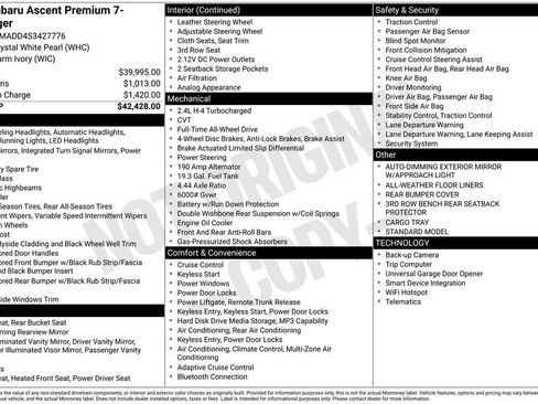 Used 2025 Subaru Ascent Premium AWD/4WD image 19