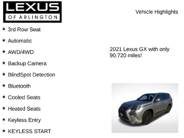Used 2021 Lexus GX 460 Premium w/ Accessory Package AWD/4WD image 8