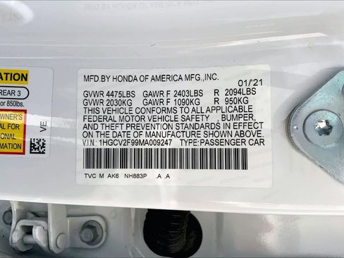 Used 2021 Honda Accord Touring image 36