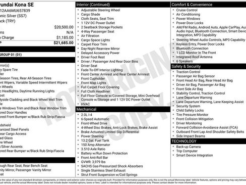 Used 2021 Hyundai Kona SE FWD image 5