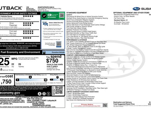 Used 2023 Subaru Outback Touring XT image 11