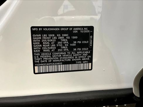 New 2026 Volkswagen Atlas SE image 33